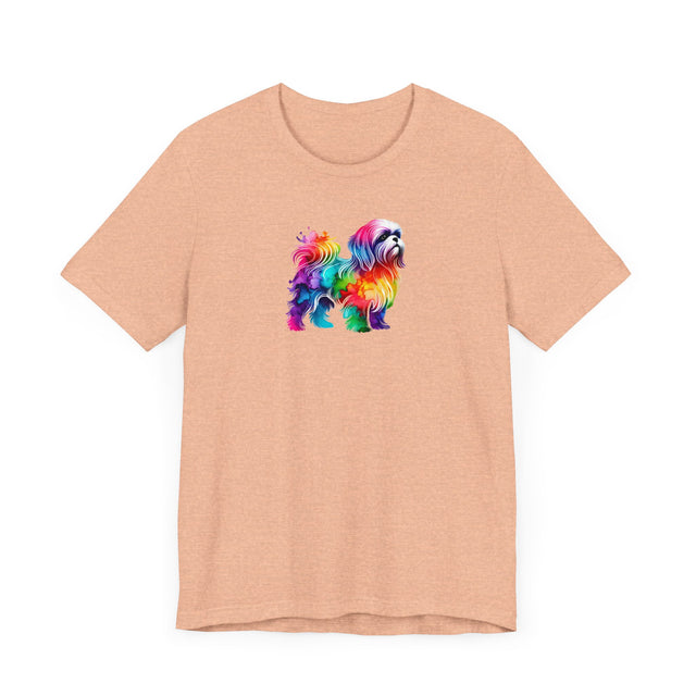 Rainbow Shih Tzu T-shirt,Pride Shirt,Dog Lover Top,Rainbow Animals,LGBTQ+ Tee, Shih Tzu owner, Schnauzer gift