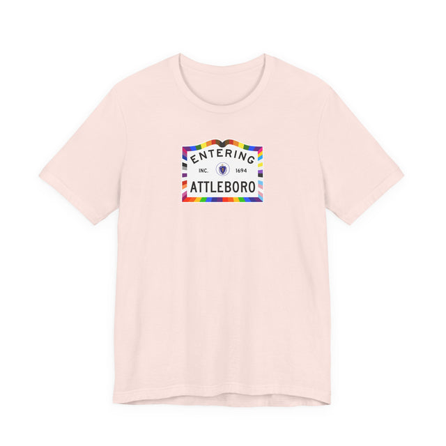 Attleboro Massachusetts Sign Pride T-shirt, Rainbow Shirt