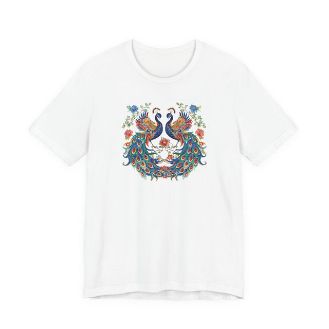 Peacock Phoenix T-shirt, Bird Lover Top, Peacock Tee