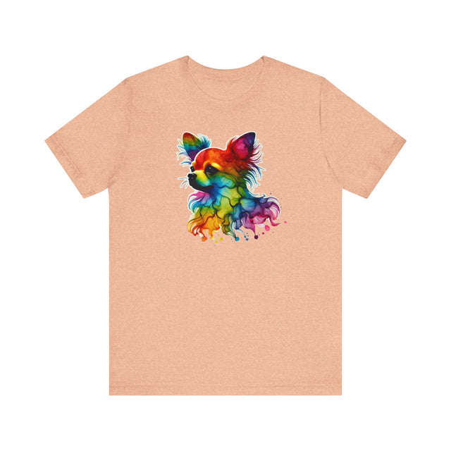 Rainbow Chihuahua Head T-shirt,Pride Shirt,Dog Lover Top,Rainbow Animals,LGBTQ+ Tee, Chihuahua Owner
