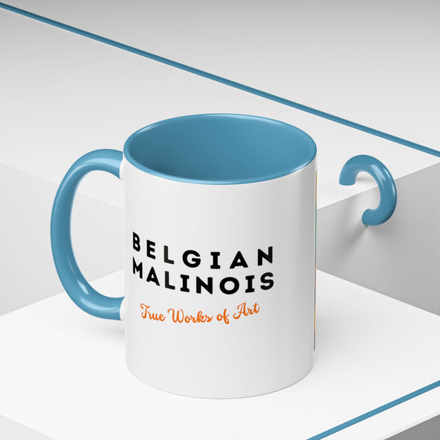 Belgian Malinois Coffee Cup,4-Panel Pop Art Mug,Belgian Malinois Lover,Mal Mom,Mali Dad,Dog Lover Gift,Belgian Malinois Gift