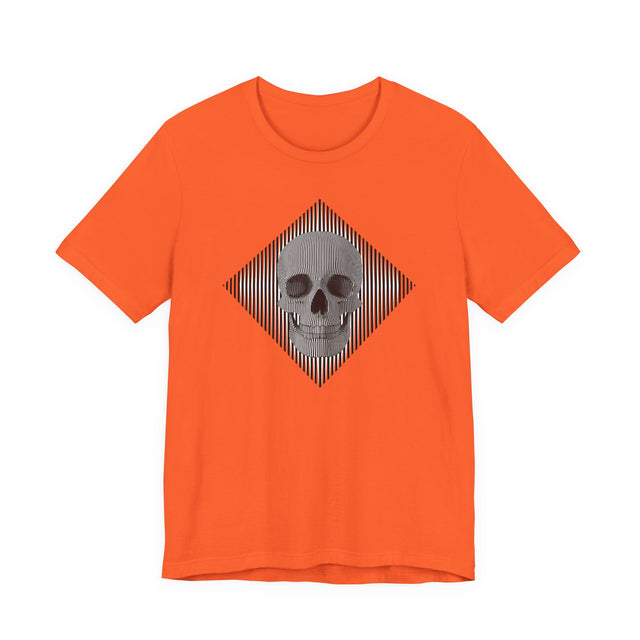 Op Art Skull T-shirt, Halloween tee, Trick or treat Shirt