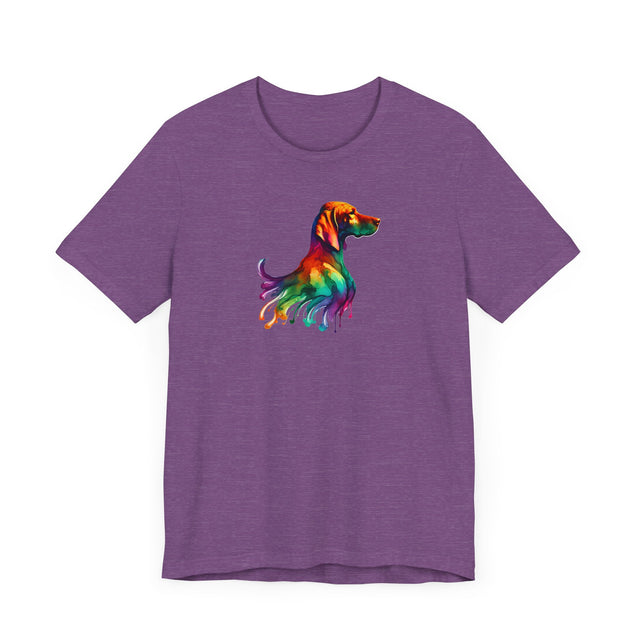 Rainbow Vizsla Head T-shirt,Pride Shirt,Dog Lover Top,Rainbow Animals,LGBTQ+ Tee, Vizsla owner, Vizsla gift
