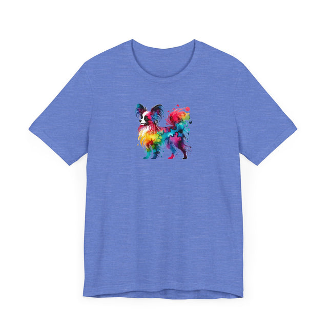 Rainbow Papillon T-shirt,Pride Shirt,Dog Lover Top,Rainbow Animals,LGBTQ+ Tee, Butterfly Dog gift, Phalene Owner