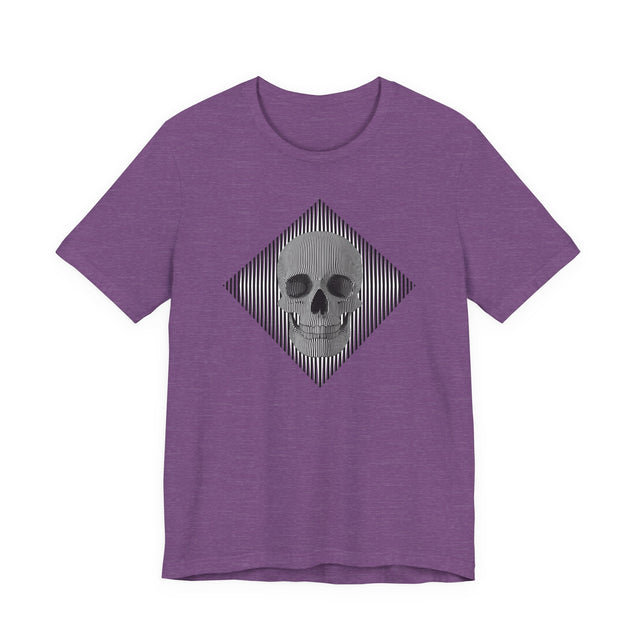 Op Art Skull T-shirt, Halloween tee, Trick or treat Shirt
