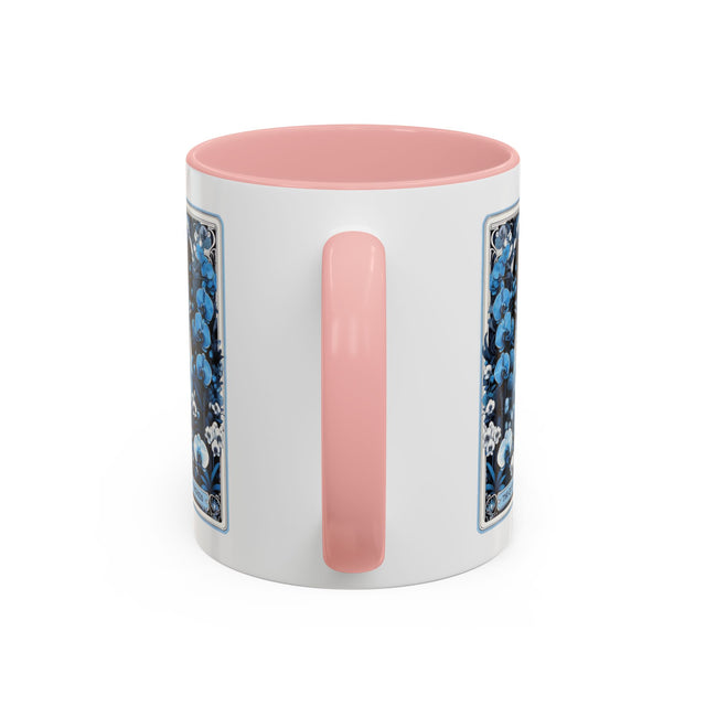 Queen of Blue Orchids,Tarot card Mug,Mothers Day Gift,Tarot Reader Gift,Asian Queen Mug,Orchid Lover Gift,Asian Mom Gift,Gift for her