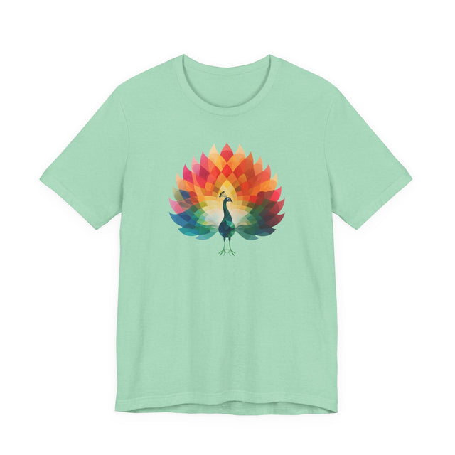 Rainbow Peacock T-shirt,Pride Shirt, Pride Parade Top, Rainbow Animals,LGBTQ+ Tee, Nonbinary, Gay, Lesbian, Bisexual, Trans, BGLT, LBGT, Enby, Pansexual