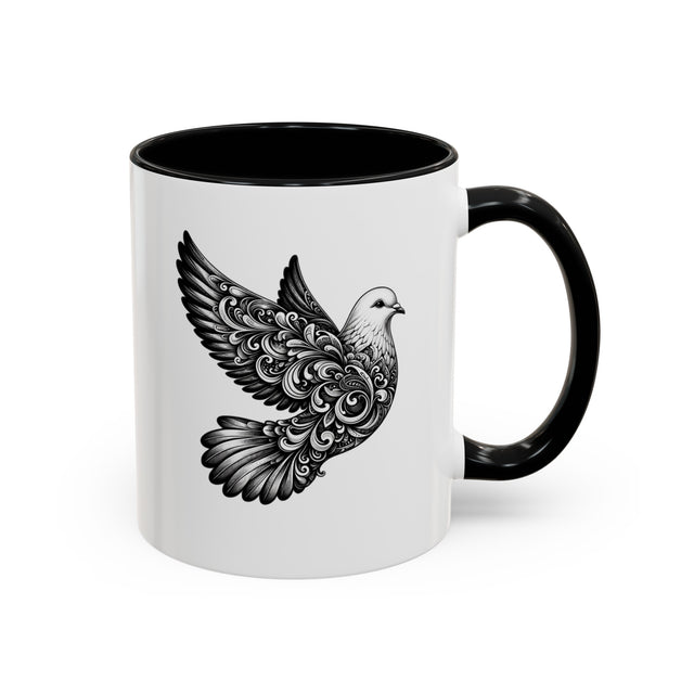 Peace Dove Mug, Nature Lover Gift, Peace Gift, Pacifist Gift, Harmony Gift, Gift for Peace, Animal mug-Coffee, Tea, Mug, Hippie Mug, Art mug