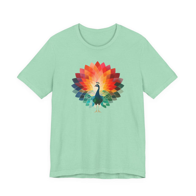 Rainbow Peacock T-shirt,Pride Shirt, Pride Parade Top, Rainbow Animals,LGBTQ+ Tee