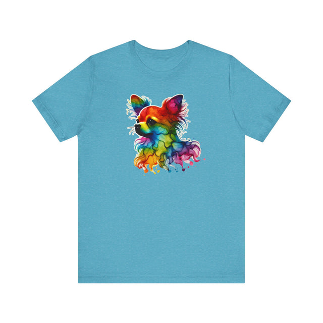 Rainbow Chihuahua Head T-shirt,Pride Shirt,Dog Lover Top,Rainbow Animals,LGBTQ+ Tee, Chihuahua Owner