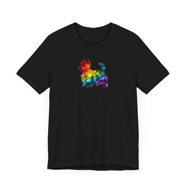 Rainbow West Highland Terrier T-shirt,Pride Shirt,Dog Lover Top,Rainbow Animals,LGBTQ+ Tee, Westie owner, West Highland White Terrier gift