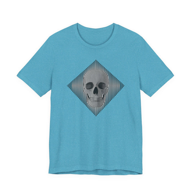 Op Art Skull T-shirt, Halloween tee, Trick or treat Shirt