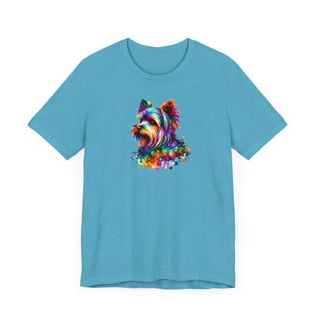 Rainbow Yorkshire Terrier T-shirt,Pride Shirt,Dog Lover Top,Rainbow Animals,LGBTQ+ Tee, Yorkie owner, Yorkshire Terrier gift