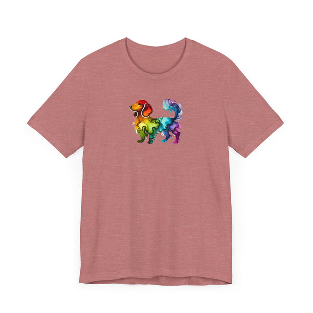 Rainbow Dachshund T-shirt,Pride Shirt,Dog Lover Top,Rainbow Animals,LGBTQ+ Tee, Weiner Dog gift, Doxie Owner