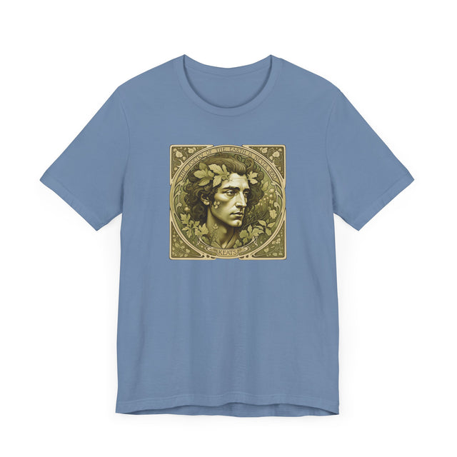 John Keats Tee, The Poetry of the Earth is Never Dead T-shirt, Poetry T-shirt