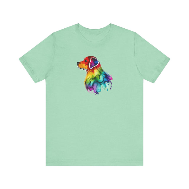 Rainbow Labrador Retriever Head T-shirt,Pride Shirt,Dog Lover Top,Rainbow Animals,LGBTQ+ Tee, Lab Owner