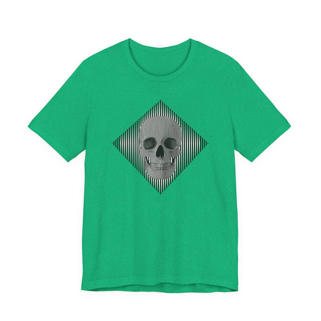 Op Art Skull T-shirt, Halloween tee, Trick or treat Shirt