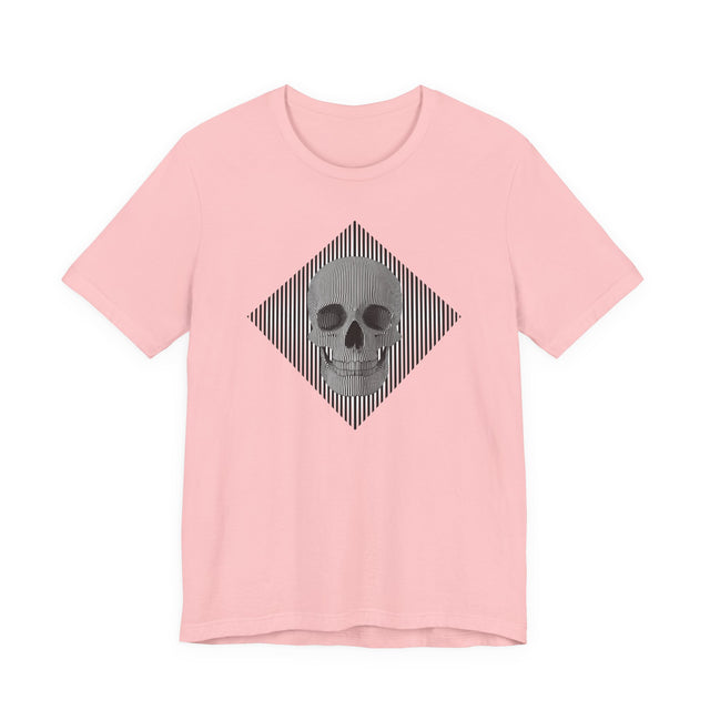 Op Art Skull T-shirt, Halloween tee, Trick or treat Shirt