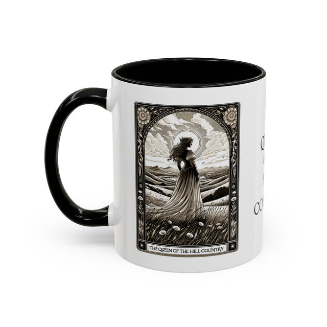 Queen of Hill Country,Tarot card mug,Mothers Day Gift,Gift for her,Gift for Mom,Texas Hill Country Gift,Texas Gift for Her,Texas Mom Gift