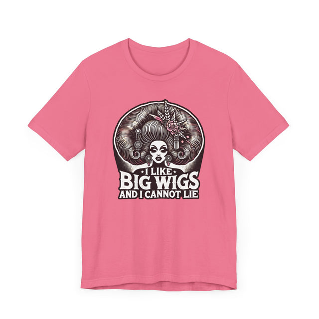 I Like Big Wigs And I Cannot Lie Drag T-shirt, LGBTQ+ Tee, Drag Fan Gift