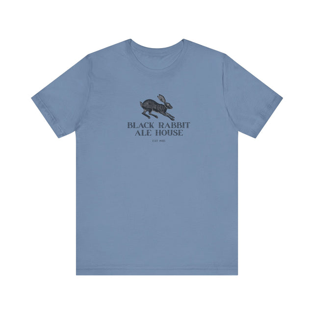 Black Rabbit Ale house tee, Midnight Hare, Pub inspired art