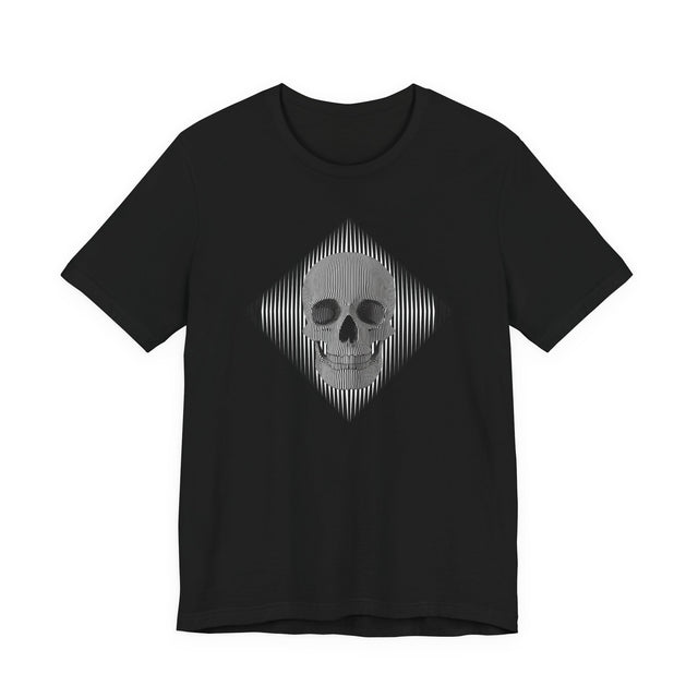Op Art Skull T-shirt, Halloween tee, Trick or treat Shirt