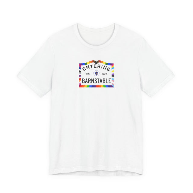 Barnstable Massachusetts Sign Pride T-shirt, Rainbow Shirt