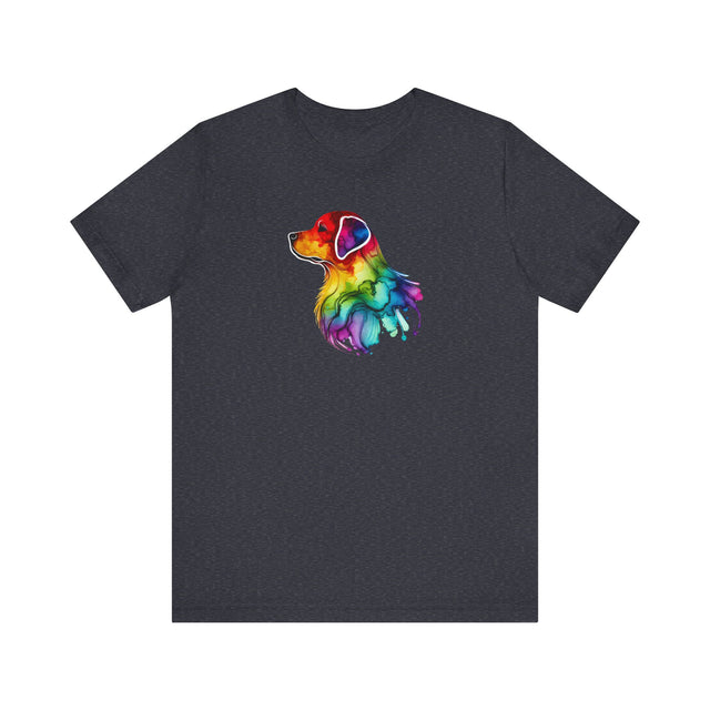 Rainbow Labrador Retriever Head T-shirt,Pride Shirt,Dog Lover Top,Rainbow Animals,LGBTQ+ Tee, Lab Owner
