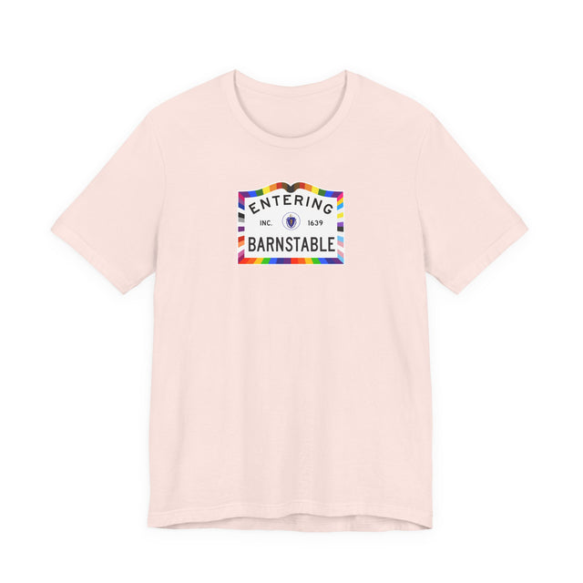 Barnstable Massachusetts Sign Pride T-shirt, Rainbow Shirt