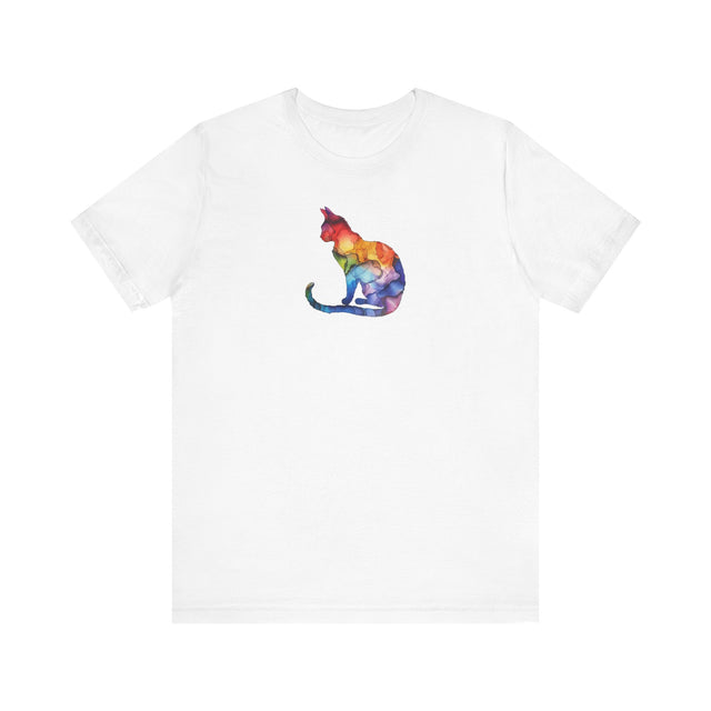 Rainbow Cat T-shirt,Pride Shirt,Pride Parade Top,Rainbow Animals,LGBTQ+ Tee,Nonbinary,Gay,Lesbian,Bisexual,Trans,BGLT,LBGT,Feline,Kitten,Kitty