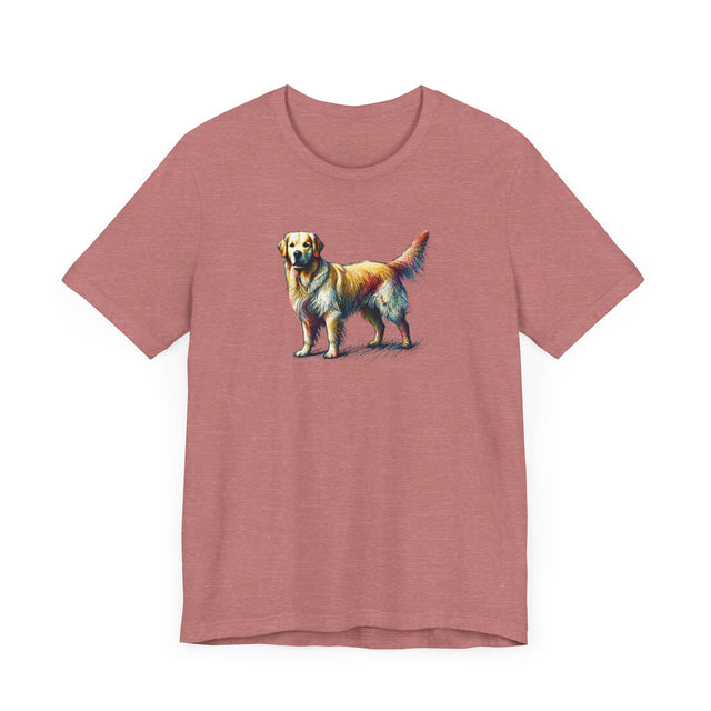 Golden Retriever Scribble T-shirt, Dog Lover Tee
