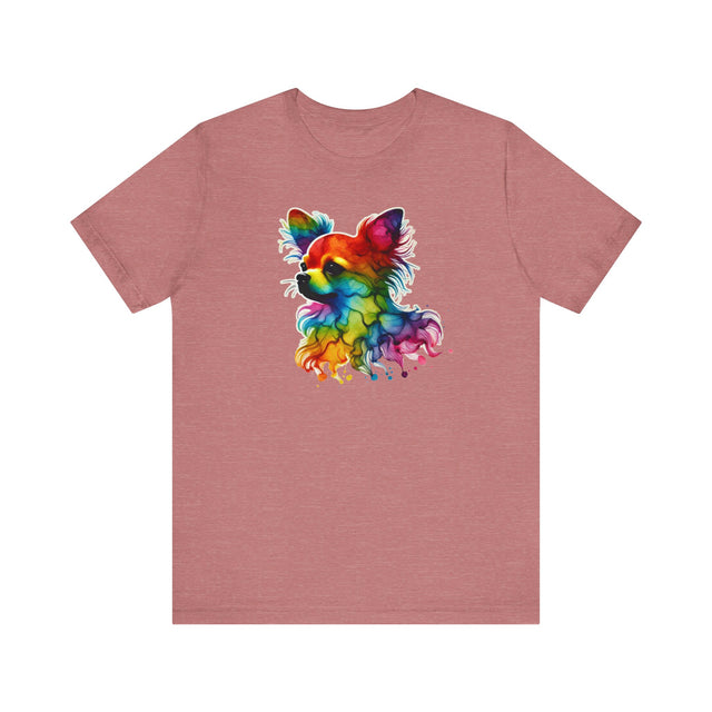 Rainbow Chihuahua Head T-shirt,Pride Shirt,Dog Lover Top,Rainbow Animals,LGBTQ+ Tee, Chihuahua Owner