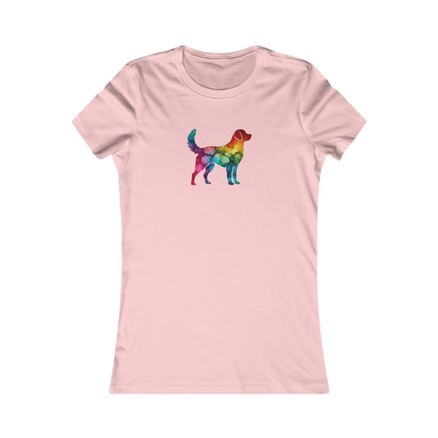 Rainbow Labrador Retriever T-shirt,Pride Shirt,Dog Lover Top,Rainbow Animals,LGBTQ+ Tee, Lab Owner,Women's Favorite Tee