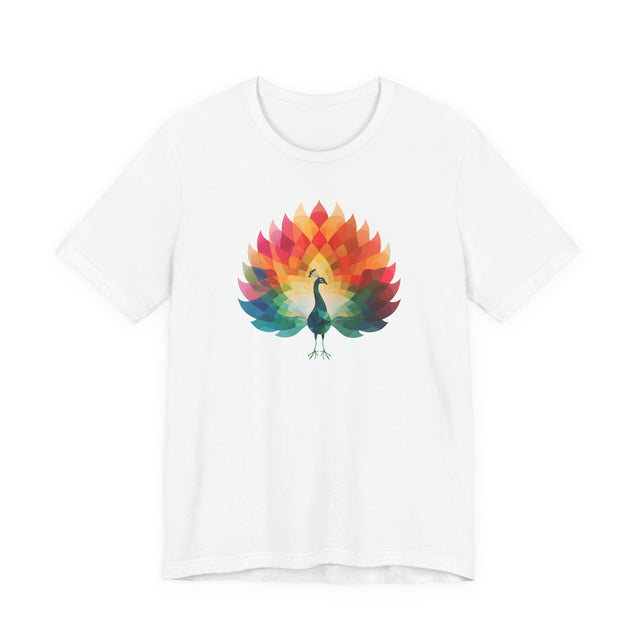 Rainbow Peacock T-shirt,Pride Shirt, Pride Parade Top, Rainbow Animals,LGBTQ+ Tee, Nonbinary, Gay, Lesbian, Bisexual, Trans, BGLT, LBGT, Enby, Pansexual