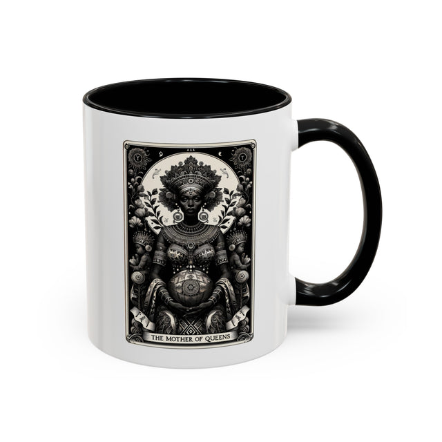 Mother of Queens,Tarot card Mug,Mothers Day Gift,Black Queen Cup,Gift for her,African Queen Mug,Black Mom Gift,Black Grandma Coffee Cup