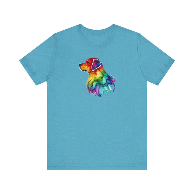 Rainbow Labrador Retriever Head T-shirt,Pride Shirt,Dog Lover Top,Rainbow Animals,LGBTQ+ Tee, Lab Owner
