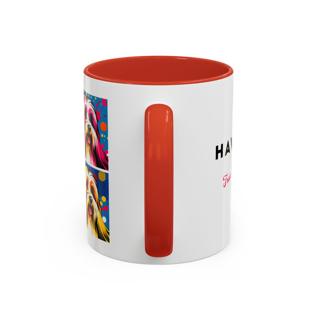 Havanese Coffee Cup,4-Panel Pop Art Mug,Havanese Lover,Hav Mom,Hav Dad,Dog Lover Gift,Havanese Gift