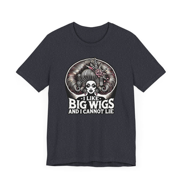 I Like Big Wigs And I Cannot Lie Drag T-shirt, LGBTQ+ Tee, Drag Fan Gift