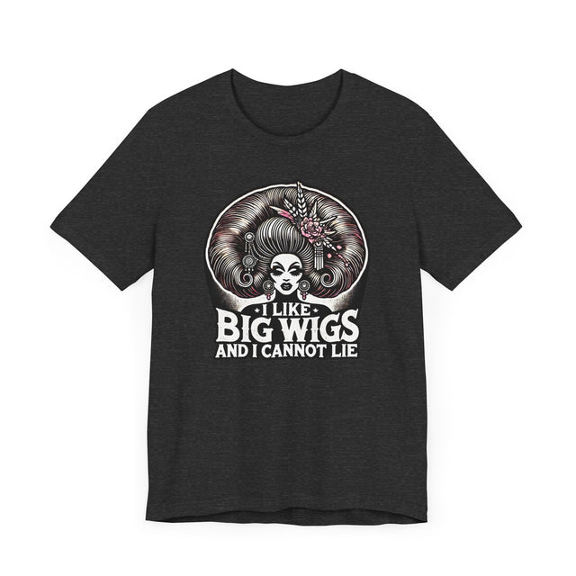 I Like Big Wigs And I Cannot Lie Drag T-shirt, LGBTQ+ Tee, Drag Fan Gift