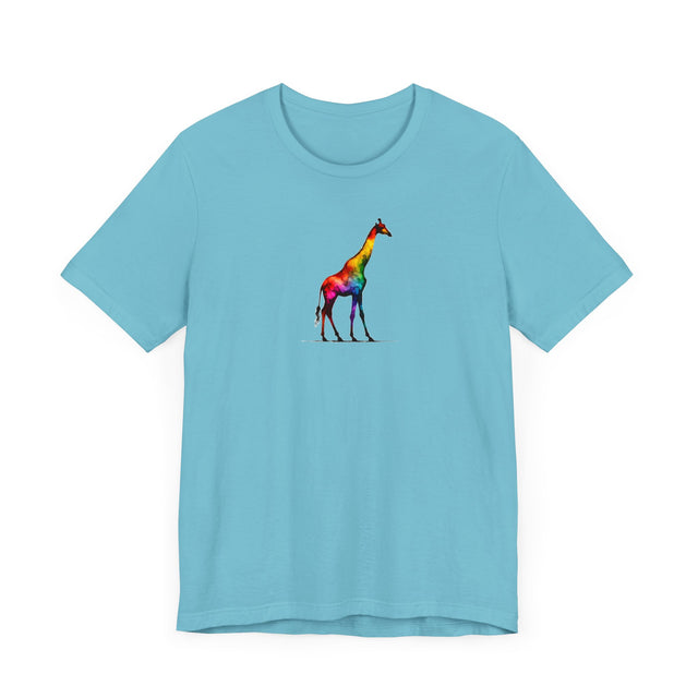 Rainbow Giraffe Alcohol Ink,Safari lover,Wild Life,Pride Shirt,LGBTQ+ Tee,African Animals