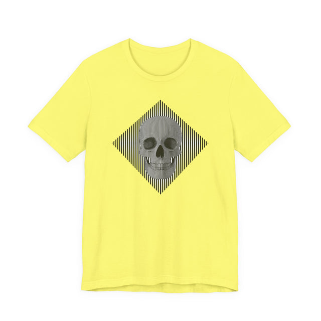 Op Art Skull T-shirt, Halloween tee, Trick or treat Shirt