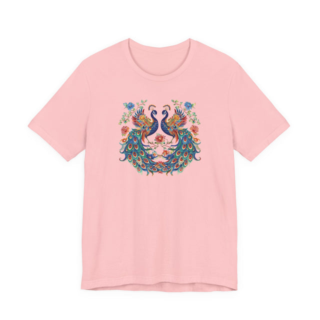 Peacock Phoenix T-shirt, Bird Lover Top, Peacock Tee
