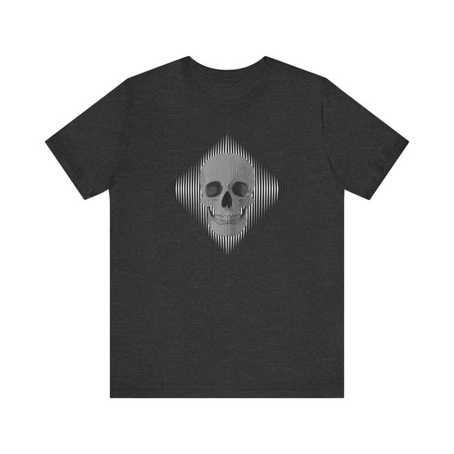 Op Art Skull T-shirt, Halloween tee, Trick or treat Shirt