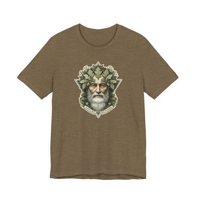Green Man Shirt, Nature Remains T-shirt, Nature Lover, Walt Whitman Tee