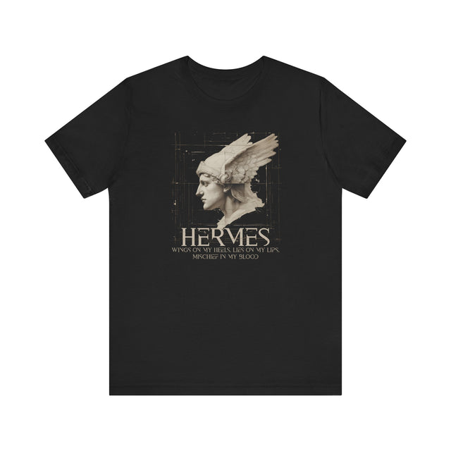 Hermes Mischief tshirt, Clever Hermes Tshirt, Wings on my heels, lies on my lips, mischief in my blood