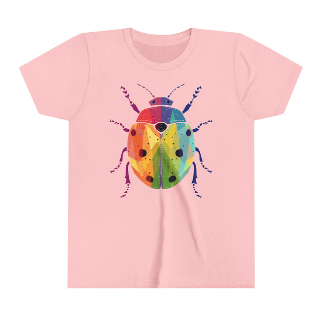 Rainbow Ladybug,Ladybug lover,Insect fan,Pride Shirt,LGBTQ,Queer,Rainbow Animals,Kids Size,Youth Size