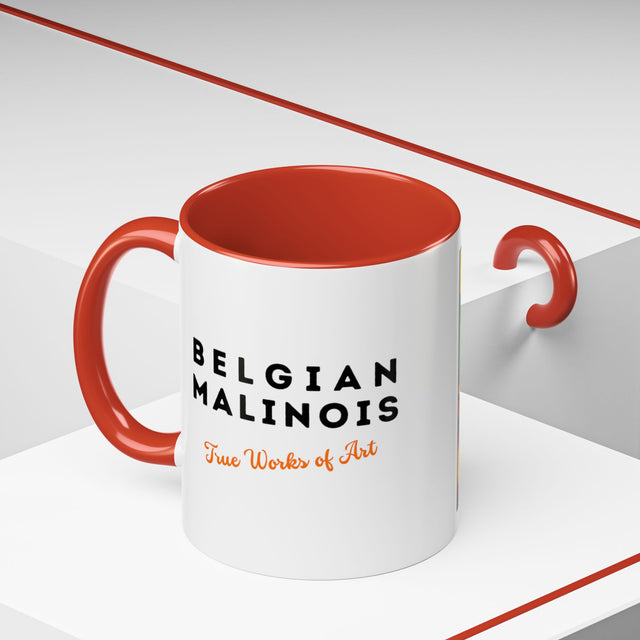 Belgian Malinois Coffee Cup,4-Panel Pop Art Mug,Belgian Malinois Lover,Mal Mom,Mali Dad,Dog Lover Gift,Belgian Malinois Gift
