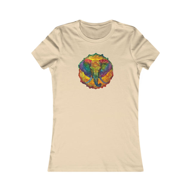 Rainbow Elephant Mandala T-shirt,Pride Shirt,Elephant Lover Top,Rainbow Animals,LGBTQ+ Tee,Queer,Gay,Lesbian,Bisexual,Trans,Women's Favorite Tee