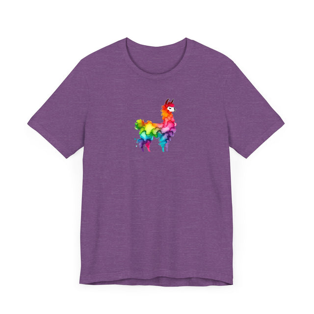 Rainbow Llama Alcohol Ink T-shirt, Pride Shirt,Animal Lover T shirt, LGBTQ+, BGLT