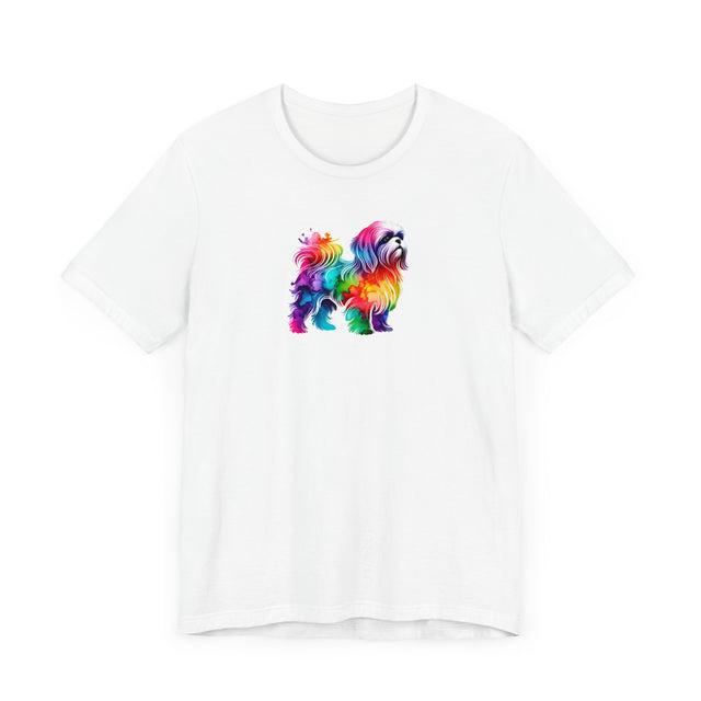 Rainbow Shih Tzu T-shirt,Pride Shirt,Dog Lover Top,Rainbow Animals,LGBTQ+ Tee, Shih Tzu owner, Schnauzer gift